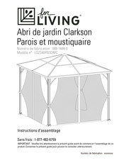 for Living Clarkson Instructions D'assemblage