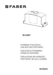 Faber INCA IN-LIGHT INLT28SSV Instructions D'installation
