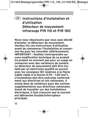 brennenstuhl PIR 180 Instructions D'installation Et D'utilisation