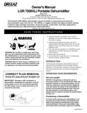 Dri-Eaz LGR 7000XLi Guide D'utilisation