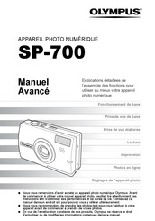 Olympus SP-700 Manuel