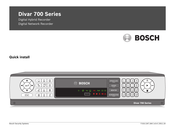 Bosch Divar 700 Série Installation Rapide