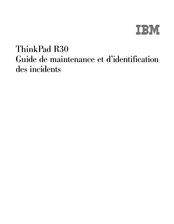 IBM ThinkPad R30 Guide De Maintenance