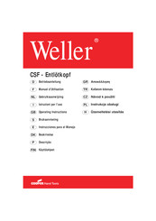 Cooper Weller CSF Manuel D'utilisation