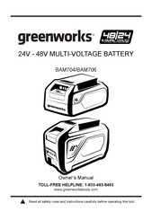 GreenWorks BAM706 Guide D'utilisation