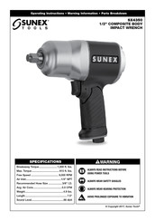 Sunex Tools SX4350 Instructions De Fonctionnement
