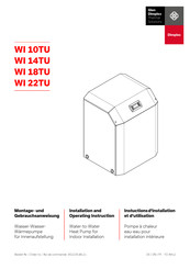 Dimplex WI 18TU Instructions D'utilisation Et D'installation