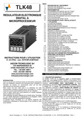 ASCON TECNOLOGIC ISTR-MTLK48FRA04 Instructions Pour L'utilisation