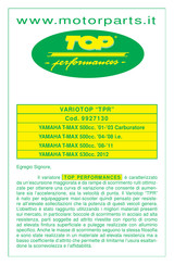 TOP perfomances VARIOTOP TPR Instructions De Montage