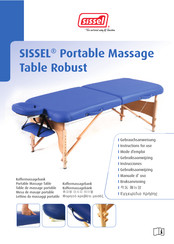 Sissel Portable Massage Table Robust Mode D'emploi