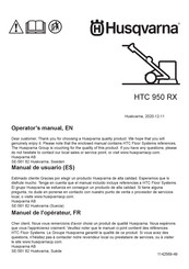 Husqvarna HTC 950 RX Manuel De L'opérateur