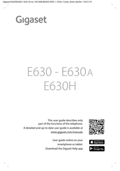 Gigaset E630 Mode D'emploi