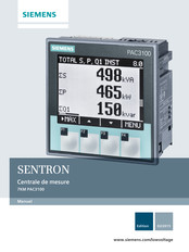Siemens SENTRON 7KM PAC3100 Manuel