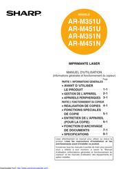 Sharp AR-M451N Manuel D'utilisation