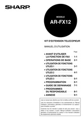Sharp AR-FX12 Manuel D'utilisation