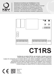 Key Automation CT1RS Instructions Et Avertissements Pour L'installation Et L'usage
