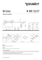 Duravit Brioso BR 5117 Notice De Montage