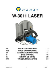 Carat W-3011 LASER Manuel D'utilisation