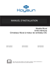 Kaysun KAYF-80 DN3.0 Manuel D'installation