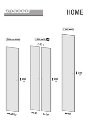 Spaceo HOME Serie Mode D'emploi