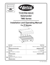 Hatco Salamander THERM-MAX TMS Serie Manuel D'utilisation Et D'entretien