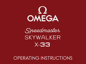 Omega Speedmaster SKYWALKER X-33 Mode D'emploi