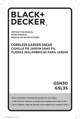Black & Decker GSN30 Mode D'emploi