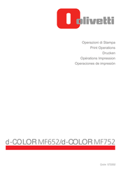 Olivetti d-COLOR MF652 Mode D'emploi