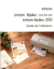 Epson Stylus 200 Guide De L'utilisateur