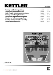 Kettler COACH M ST2520-64 Mode D'emploi Et Instructions D'entraînement
