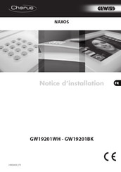 Gewiss Chorus Naxos GW19201BK Notice D'installation