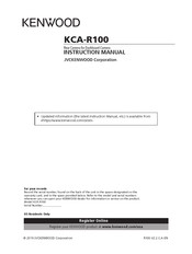 Kenwood KCA-R100 Manuel D'instructions