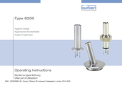 Burkert 8200 Manuel D'utilisation