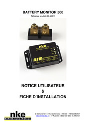 NKE Battery Monitor 500 Manuel De L'utilisateur Et D'installation