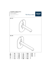 Grohe EUROSMART COSMOPOLITAN E 36 376 Manuel D'installation