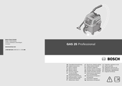 Bosch GAS 25 Professional Notice Originale
