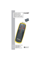 Chauvin Arnoux PHYSICS line C.A 847 Notice De Fonctionnement