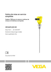 Vega VEGAFLEX 81 Notice De Mise En Service
