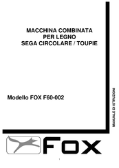 Fox F60-002 Manuel D'instructions