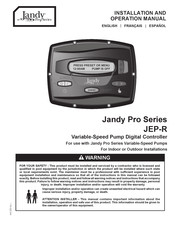 Jandy Pro Series JEP-R Manuel D'installation Et D'utilisation