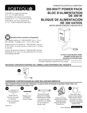 Portfolio EE0001BK-E Consignes De Sécurité