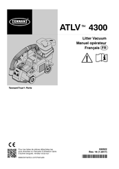 Tennant ATLV 4300 Manuel Opérateur