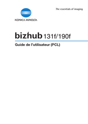 Konica Minolta bizhub 131f Guide De L'utilisateur