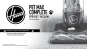 Hoover PET MAX COMPLETE Guide D'utilisation