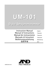 A&D Medical UM-101 Manuel D'instructions