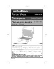 Hamilton Beach 25452-MX Mode D'emploi