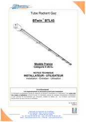 Gaz Industrie BTwin BTL45 Notice Technique