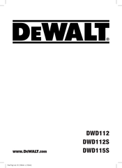 DeWalt DWD112 Traduction De La Notice D'instructions Originale