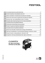 Festool CLEANTEX CTL 48 E LE EC/B22 Notice D'utilisation D'origine