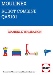 Moulinex QA3101 Manuel D'utilisation